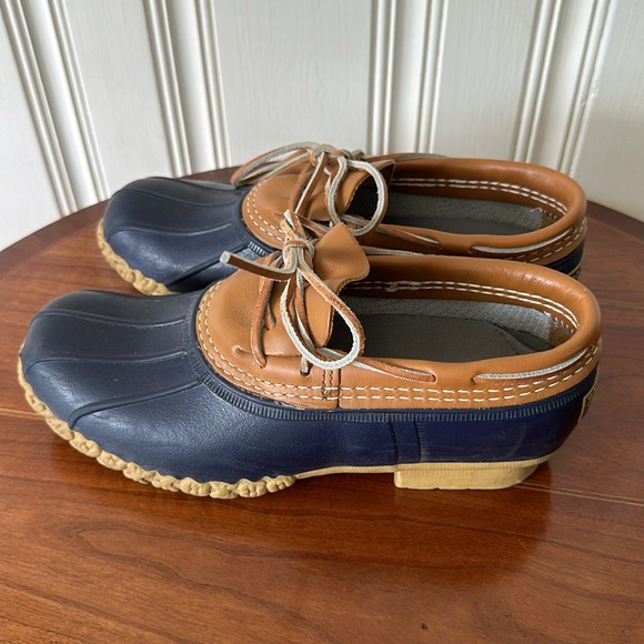 L.L. Bean Boots Rubber Moc Blue Size 8
